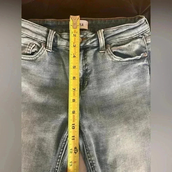 PISTOLA Arielle Skinny Scissor Cut Hem Jean Size 27 No Pressure Style#: P6730MTW - Picture 3 of 8